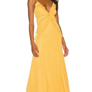 Lovers and Friends Janet Gown Yellow Maxi Size S